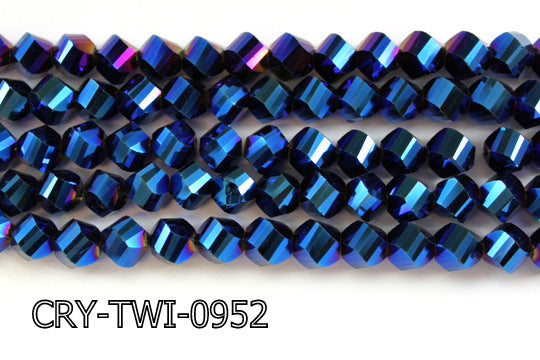 Angelic Crystal Faceted Twisted 9x10mm CRY-TWI-0952