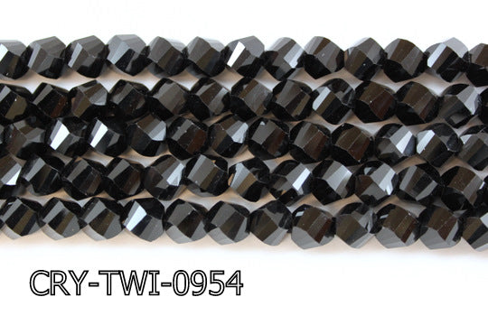 Angelic Crystal Faceted Twisted 9x10mm CRY-TWI-0954