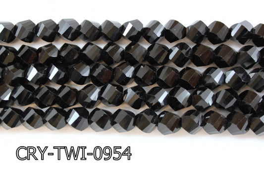 Angelic Crystal Faceted Twisted 9x10mm CRY-TWI-0954