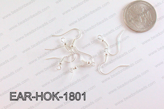 Earring Component Silver 18mm EAR-HOK-1801