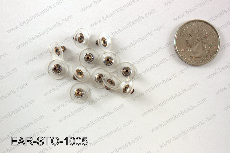 Earring backs 10x6mm, Copper EAR-STO-1005