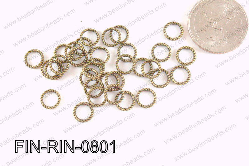 Decorative Ring Bronze 8mm FIN-RIN-0801