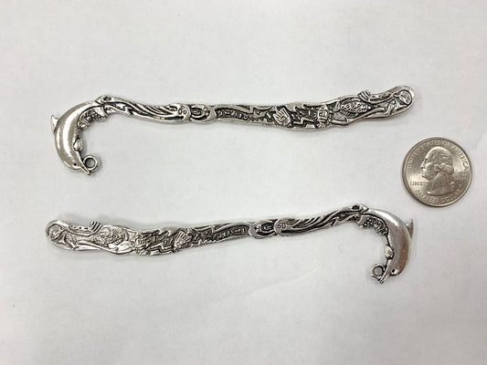 Pewter Dolphin Bookmark Component