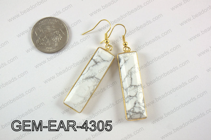 rectangle earring GEM-EAR-4305