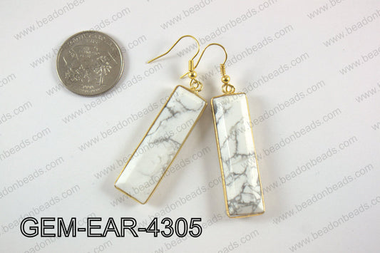 rectangle earring GEM-EAR-4305