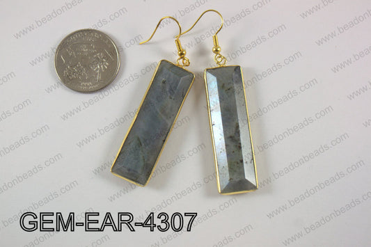 rectangle earring GEM-EAR-4307