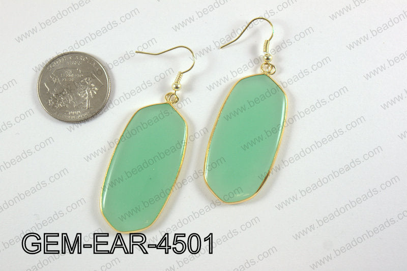oval earring GEM-EAR-4501