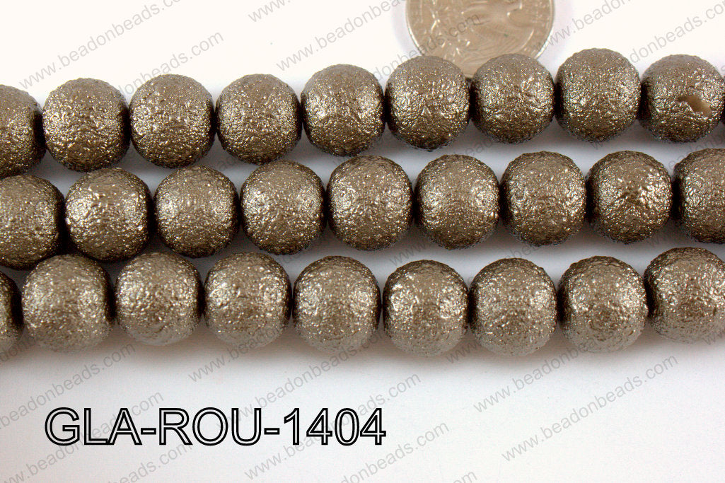 Glass Round 14mm brown GLA-ROU-1404