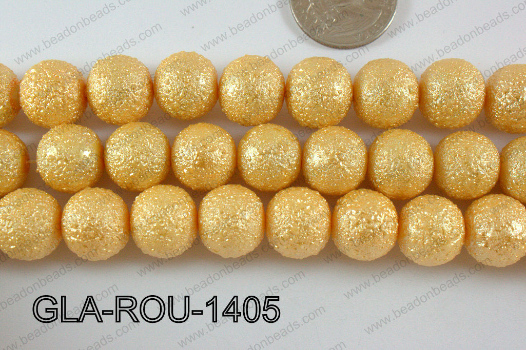 Glass Round 14mm yellow GLA-ROU-1405