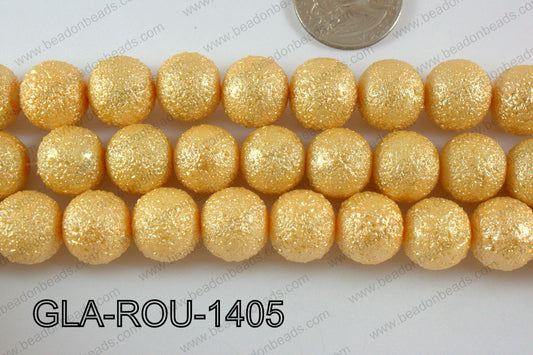 Glass Round 14mm yellow GLA-ROU-1405