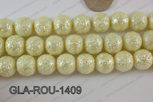 Glass Round 14mm yellow GLA-ROU-1409