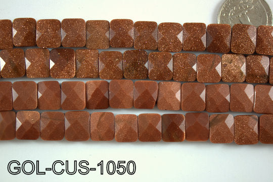 Gold Stone Cushion 10x12mm GOL-CUS-1050