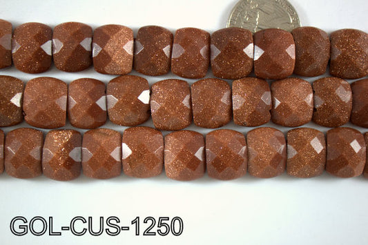 Gold Stone Cushion 12x16mm GOL-CUS-1250