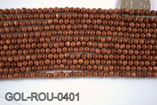 Gold Stone Round 4mm GOL-ROU-0401