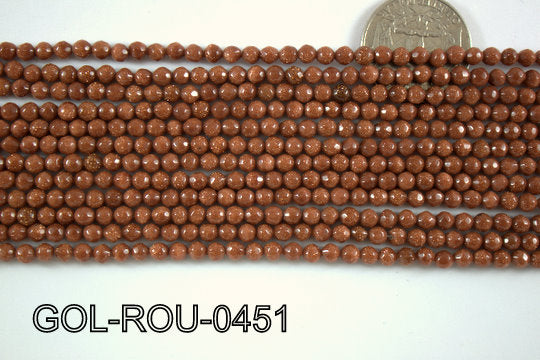 Gold Stone Round 4mm GOL-ROU-0451