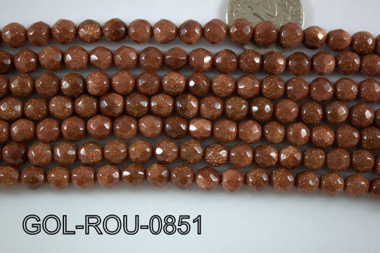 Gold Stone Round 8mm GOL-ROU-0851