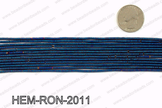 Metallic coated hematite 2x1mm HEM-RON-2011