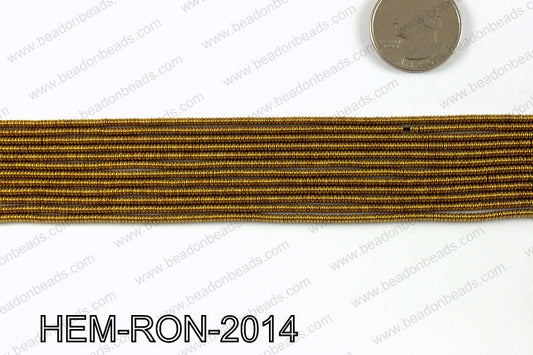 Metallic coated hematite 2x1mm HEM-RON-2014