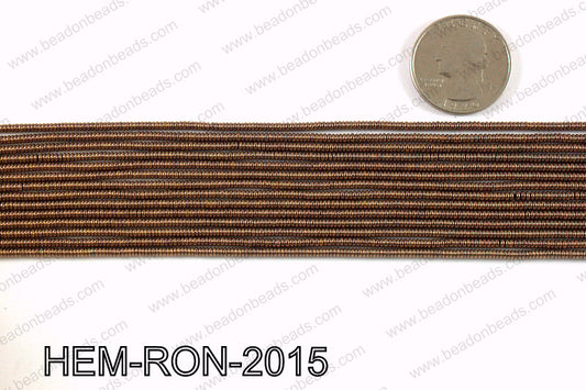 Metallic coated hematite 2x1mm HEM-RON-2015