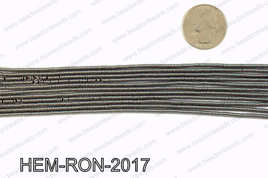 Metallic coated hematite 2x1mm HEM-RON-2017