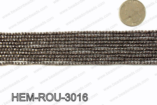 Metallic coated hematite 3x3mm HEM-ROU-3016