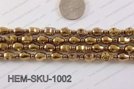 Hematite Skull Brown 10mm HEM-SKU-1002