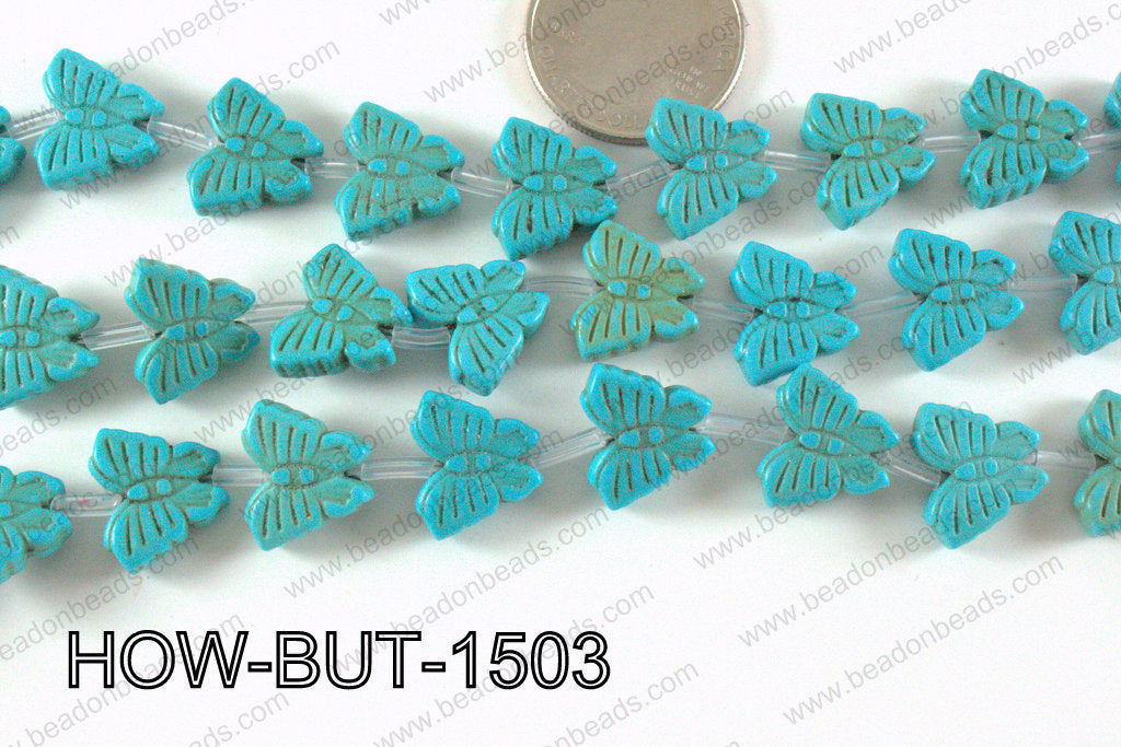 Howlite Butterfly 13x15mm HOW-BUT-1503