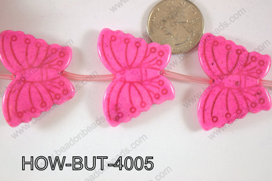 Howlite Butterfly 40x30mm HOW-BUT-4005