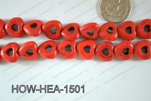 Howlite Heart 16m HOW-HEA-1501