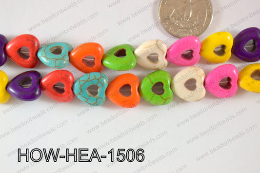 Howlite Heart 16mm HOW-HEA-1506