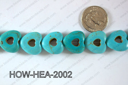 Howlite Heart 20x20mm HOW-HEA-2002