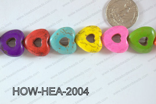 Howlite Heart 20x20mm HOW-HEA-2004