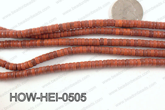 howlite heishi brown 5x3mm HOW-HEI-0505