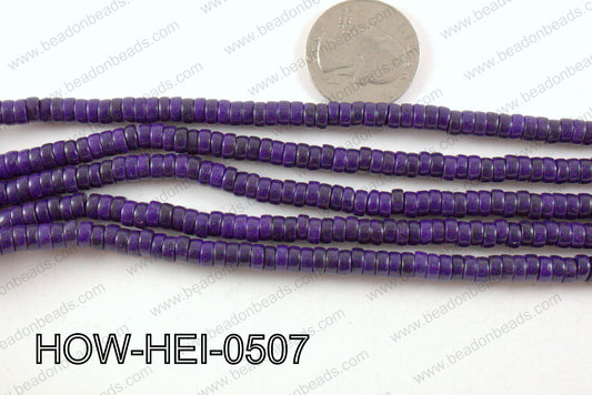 howlite heishi purple 5x3mm HOW-HEI-0507