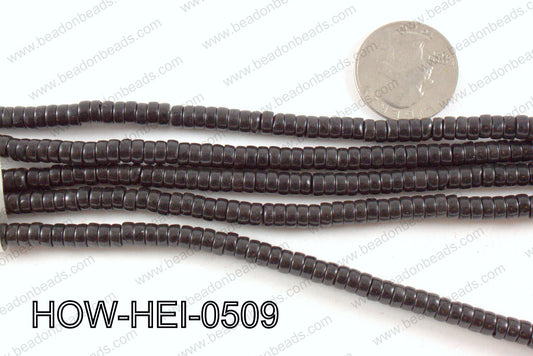 howlite heishi black 5x3mm HOW-HEI-0509