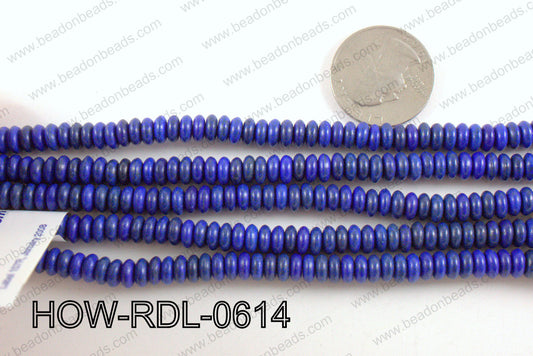 howlite rondelle dark blue 6x2mm HOW-RDL-0614