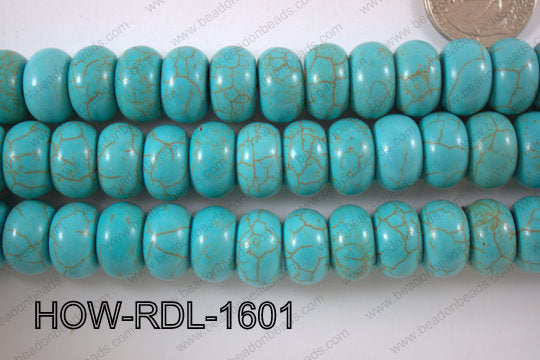 Howlite Rondel 16mm HOW-RDL-1601