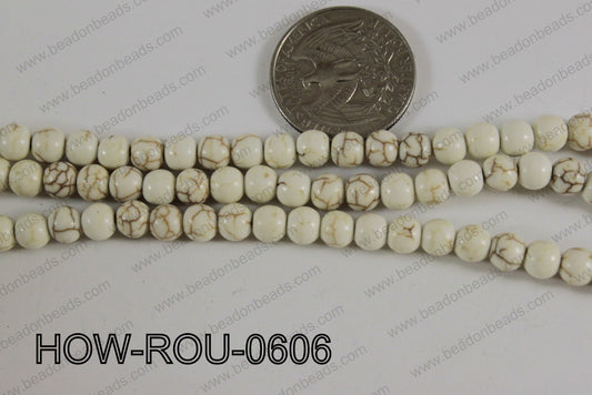 Howlite Round White 6mm HOW-ROU-0606