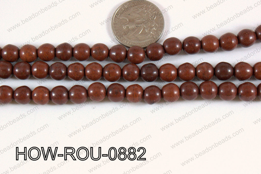 Howlite Round Brown 8mm HOW-ROU-0882