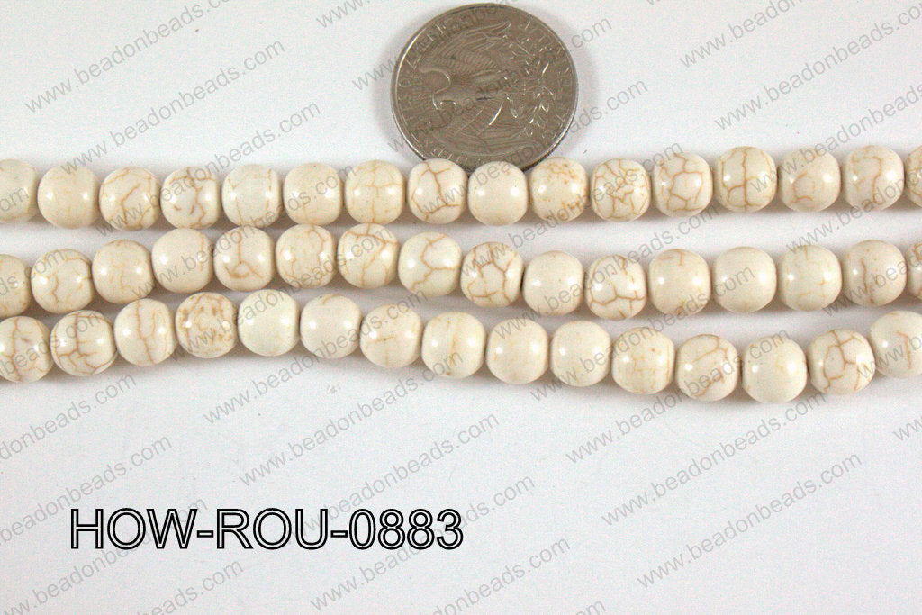 Howlite Round White 8mm HOW-ROU-0883