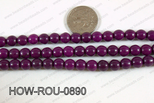 Howlite Round Purple 8mm HOW-ROU-0890