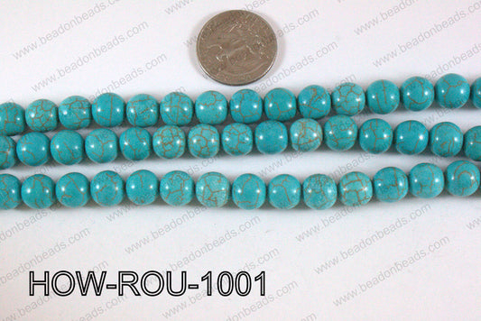 Howlite Round Turquoise 10mm HOW-ROU-1001