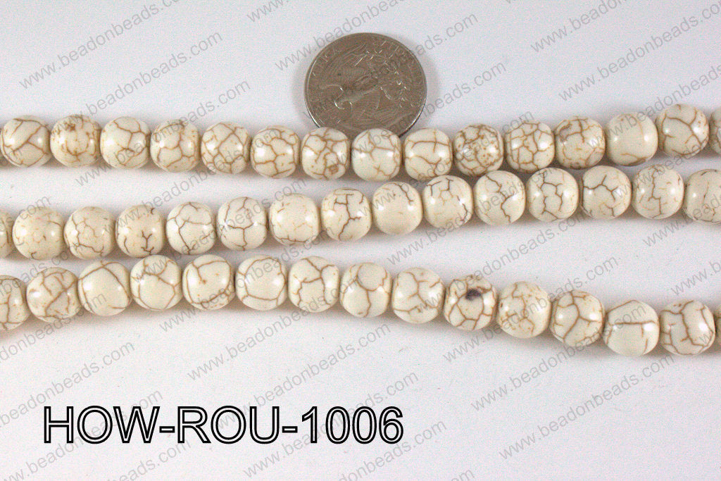 Howlite Round White 10mm HOW-ROU-1006