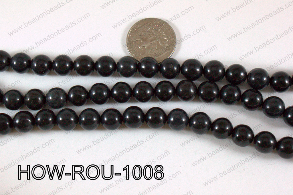 Howlite Round Black 10mm HOW-ROU-1008