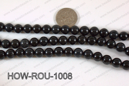 Howlite Round Black 10mm HOW-ROU-1008