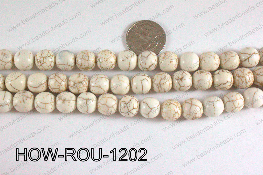 Howlite Round White 12mm HOW-ROU-1202