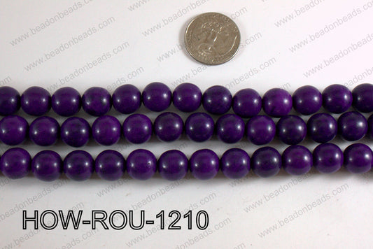 Howlite Round Purple 12mm HOW-ROU-1210