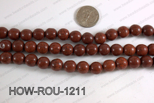 Howlite Round Brown 12mm HOW-ROU-1211