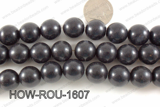 Howlite Round Black 16mm HOW-ROU-1607