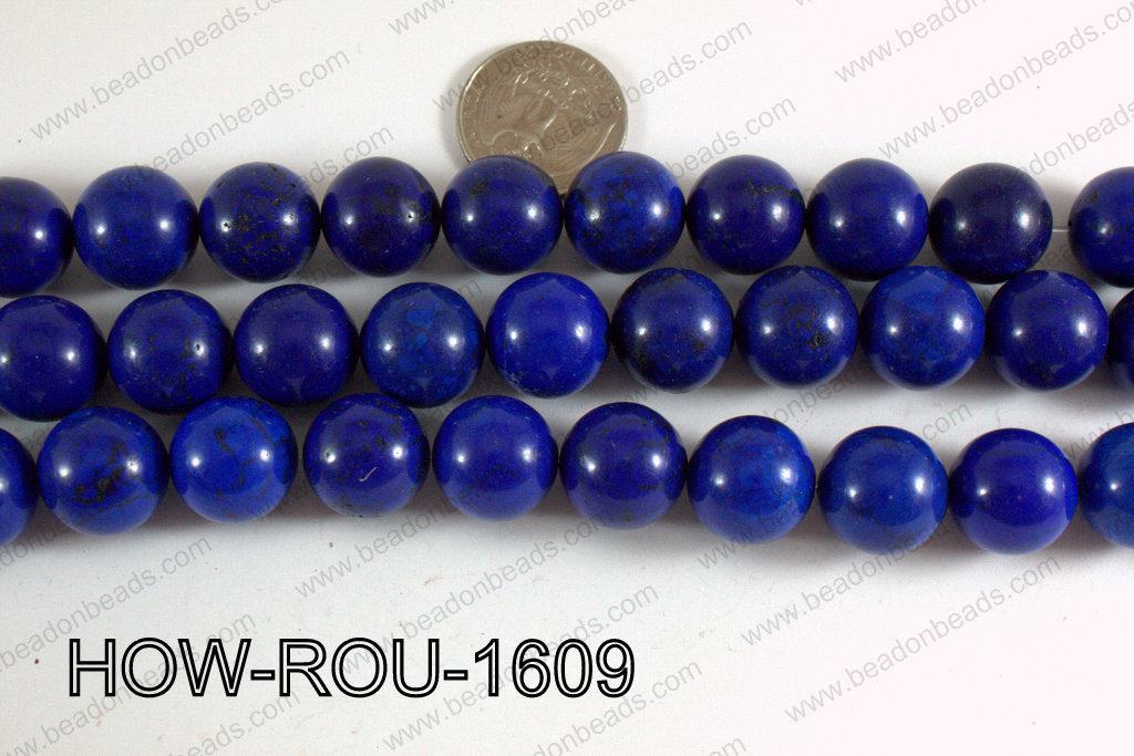 Howlite Round Dark Blue 14mm HOW-ROU-1609